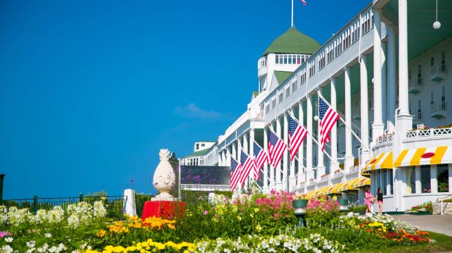 The Grand hotel seen from the side